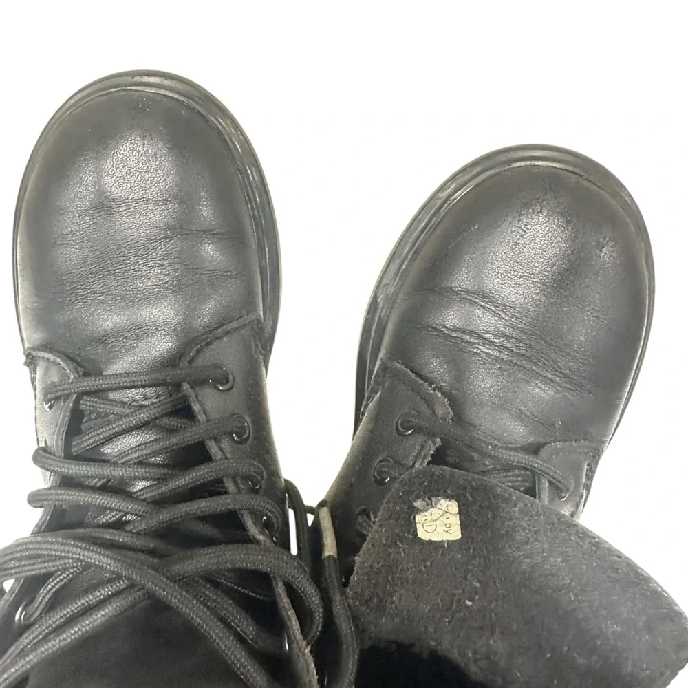 Dr. Martens 1460 Pascal Zip Combat Boots, Leather, Preschool Size 13